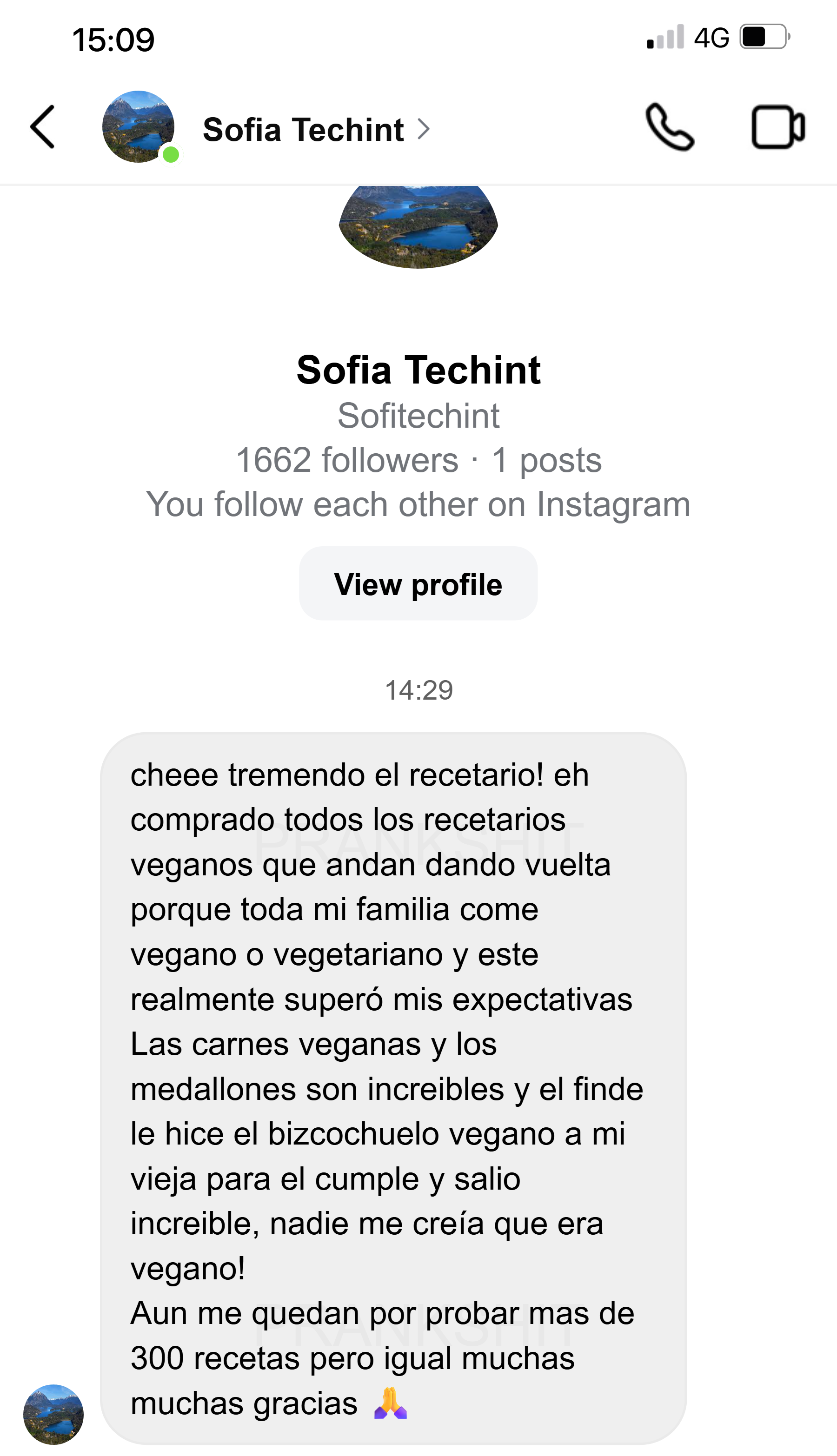 Testimonio Veggie Fit